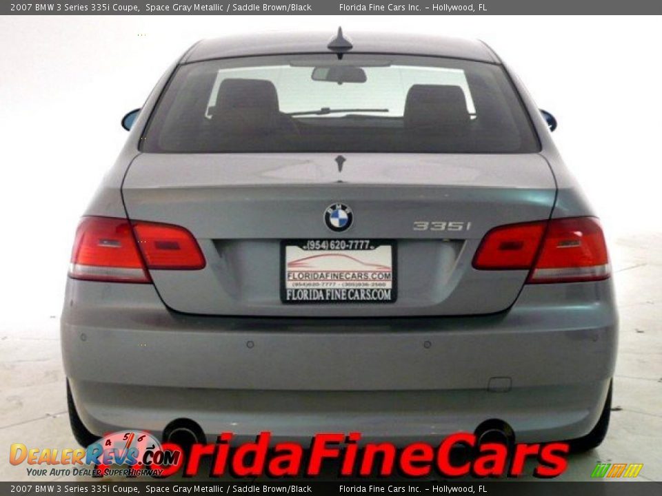 2007 BMW 3 Series 335i Coupe Space Gray Metallic / Saddle Brown/Black Photo #6