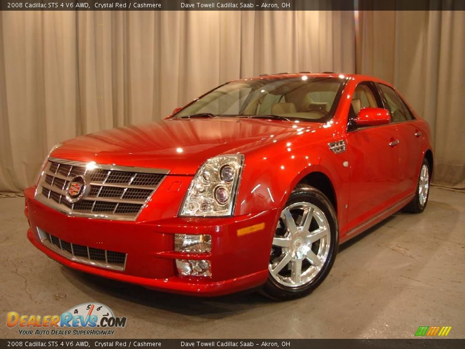 2008 Cadillac STS 4 V6 AWD Crystal Red / Cashmere Photo #1