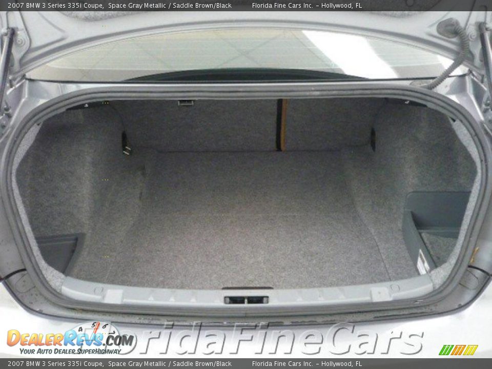 2007 BMW 3 Series 335i Coupe Space Gray Metallic / Saddle Brown/Black Photo #10