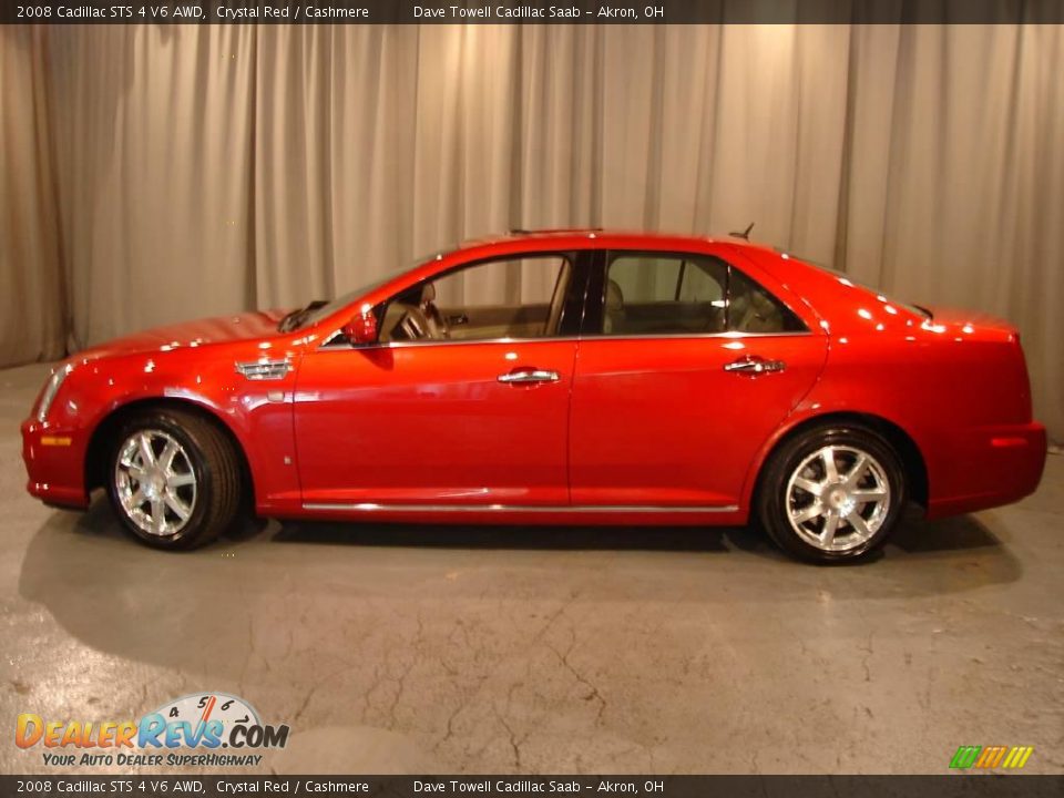 2008 Cadillac STS 4 V6 AWD Crystal Red / Cashmere Photo #2