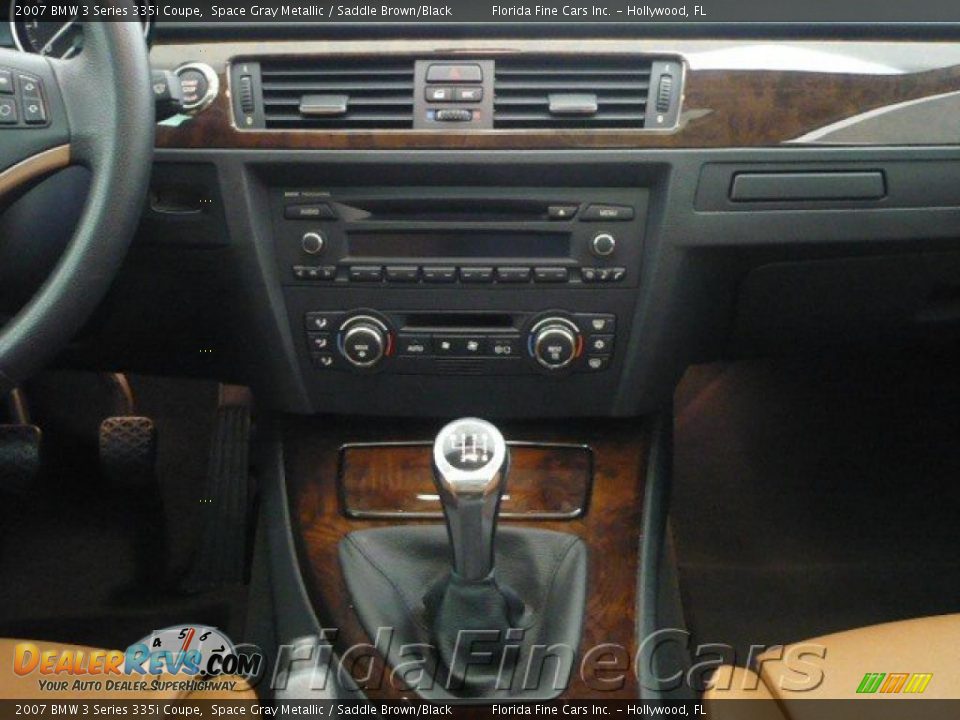 2007 BMW 3 Series 335i Coupe Space Gray Metallic / Saddle Brown/Black Photo #16