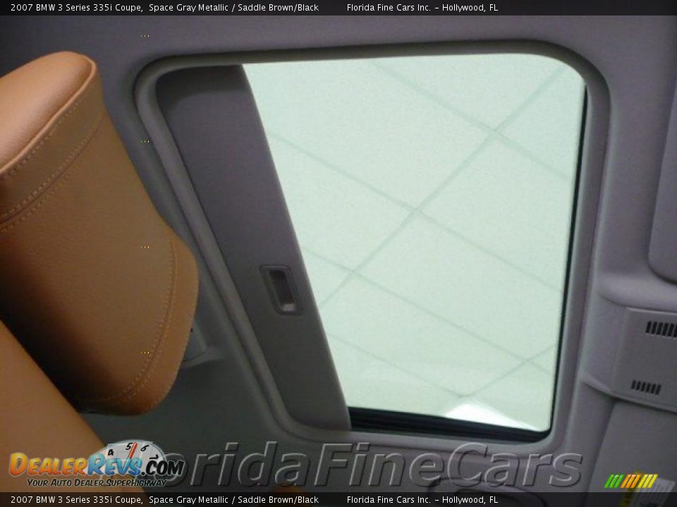 2007 BMW 3 Series 335i Coupe Space Gray Metallic / Saddle Brown/Black Photo #18