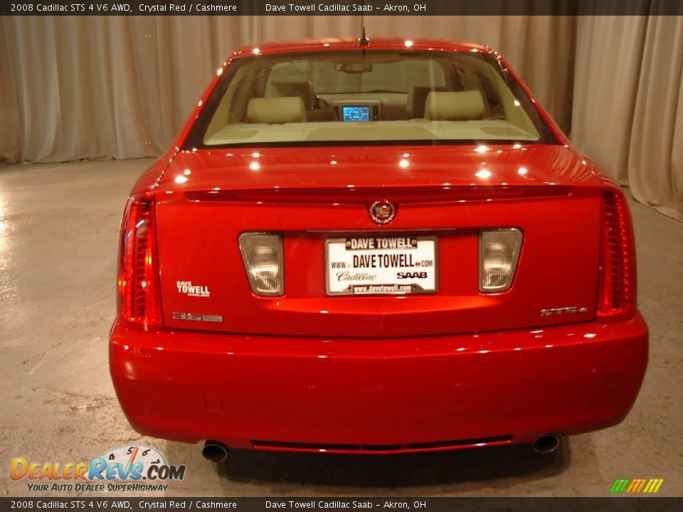 2008 Cadillac STS 4 V6 AWD Crystal Red / Cashmere Photo #4