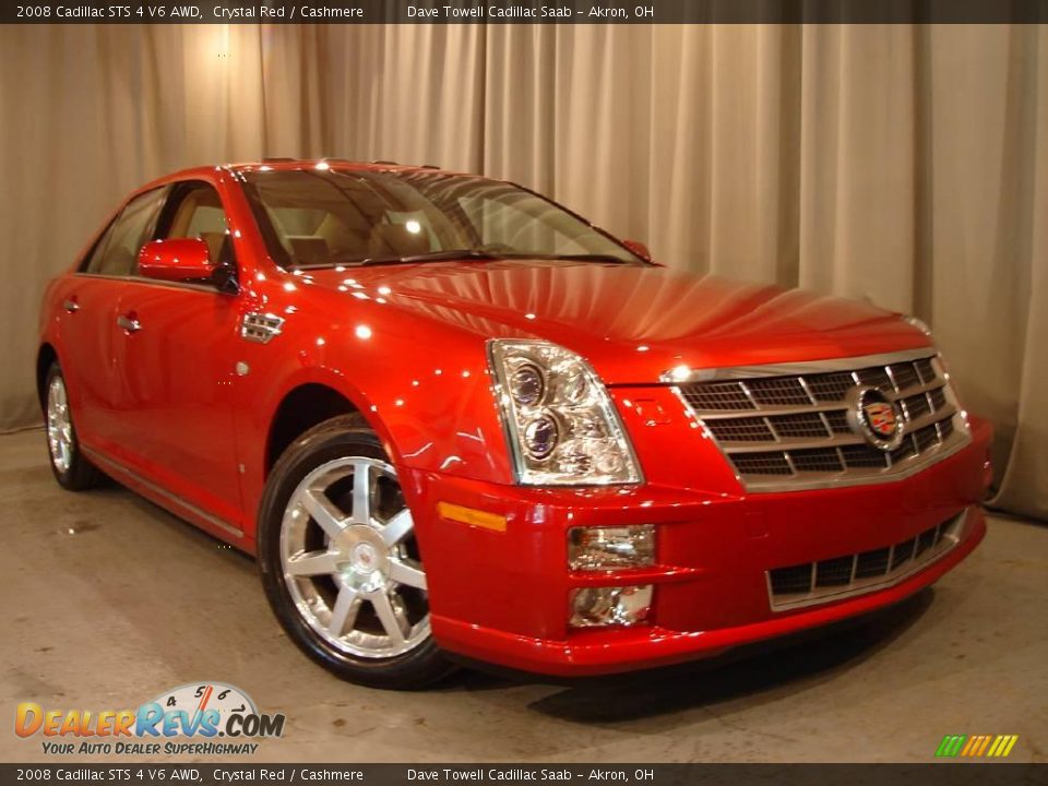 2008 Cadillac STS 4 V6 AWD Crystal Red / Cashmere Photo #6