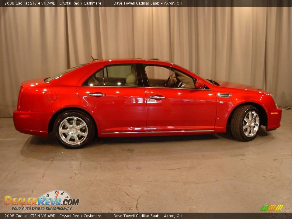 2008 Cadillac STS 4 V6 AWD Crystal Red / Cashmere Photo #7