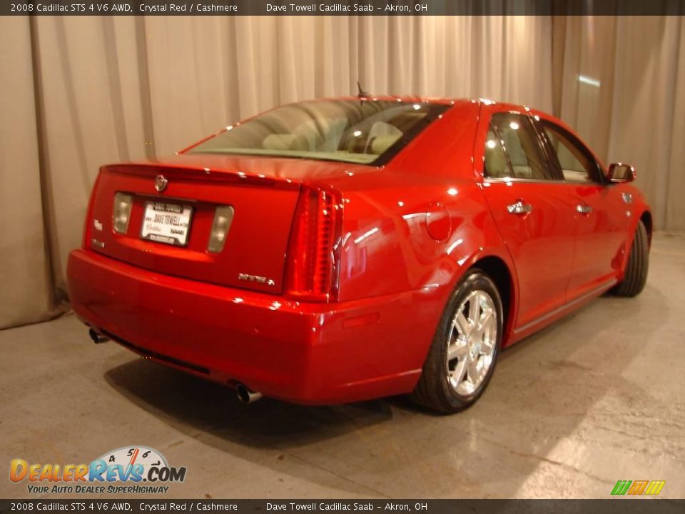 2008 Cadillac STS 4 V6 AWD Crystal Red / Cashmere Photo #8