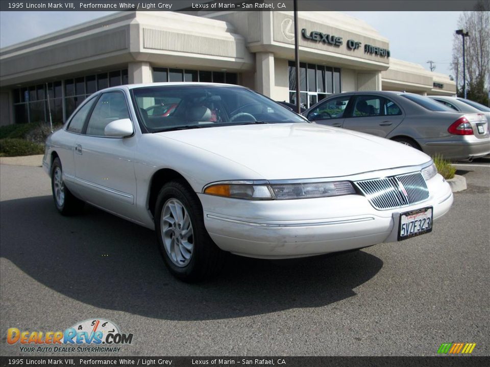 1995 Lincoln Mark VIII Performance White / Light Grey Photo #1