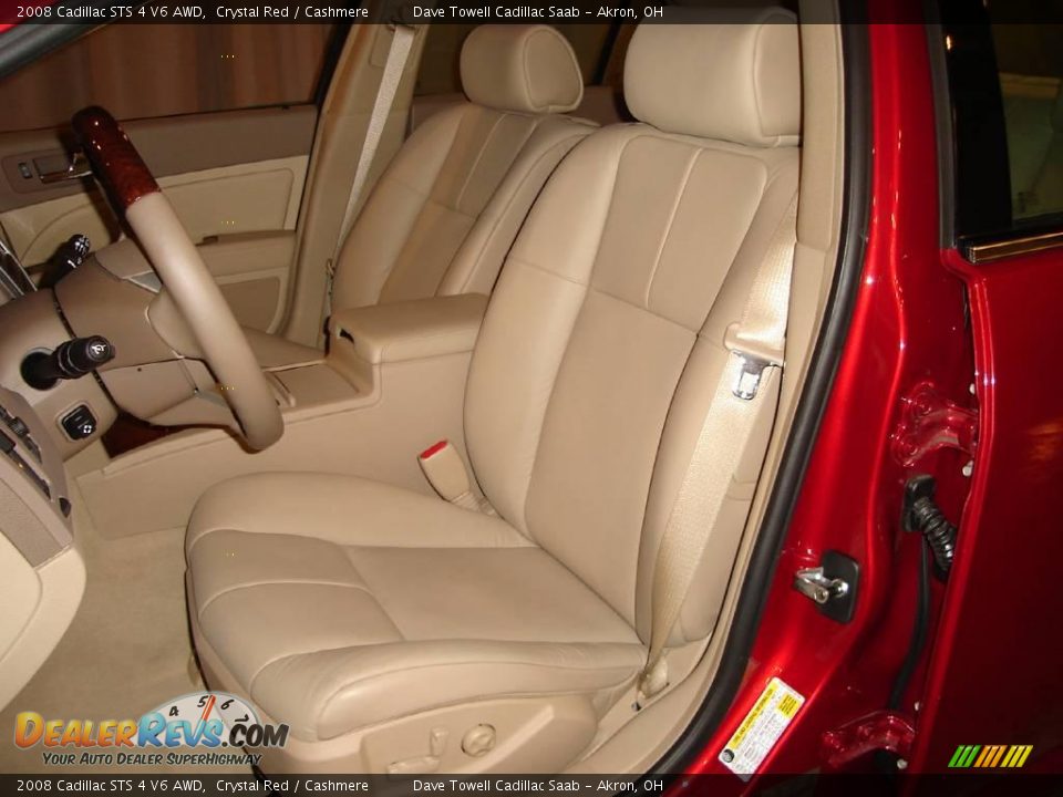 2008 Cadillac STS 4 V6 AWD Crystal Red / Cashmere Photo #12