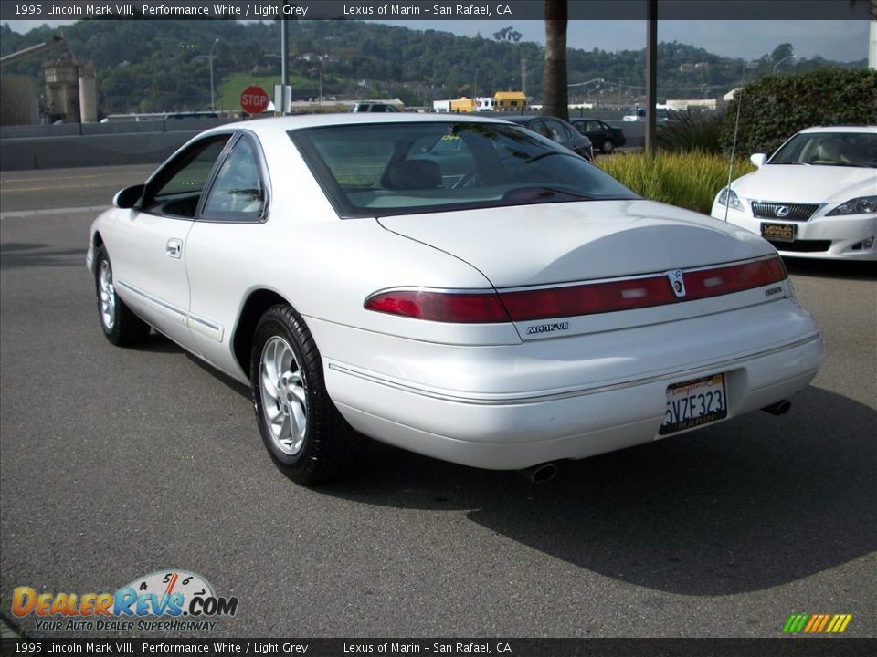 1995 Lincoln Mark VIII Performance White / Light Grey Photo #5
