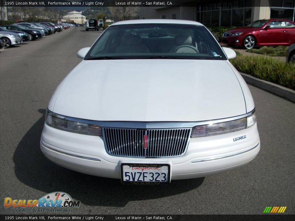 1995 Lincoln Mark VIII Performance White / Light Grey Photo #8