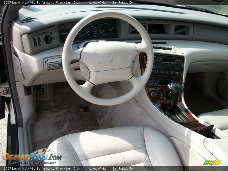 1995 Lincoln Mark VIII Performance White / Light Grey Photo #15