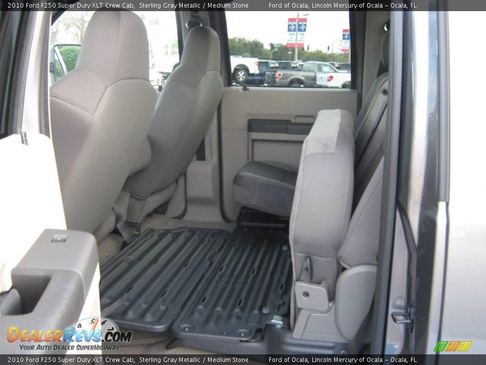 2010 Ford F250 Super Duty XLT Crew Cab Sterling Gray Metallic / Medium Stone Photo #4