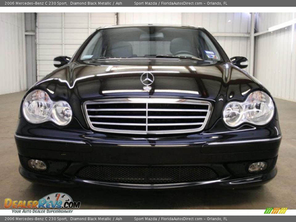 2006 Mercedes-Benz C 230 Sport Diamond Black Metallic / Ash Photo #3