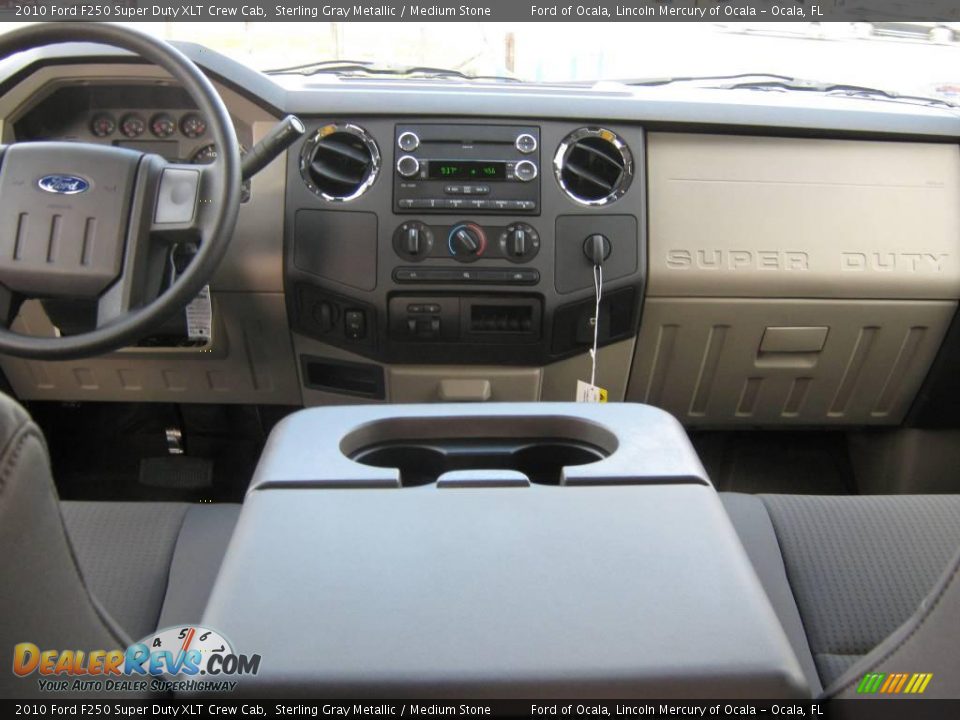 2010 Ford F250 Super Duty XLT Crew Cab Sterling Gray Metallic / Medium Stone Photo #5