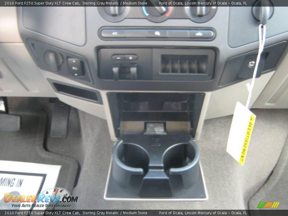 2010 Ford F250 Super Duty XLT Crew Cab Sterling Gray Metallic / Medium Stone Photo #6