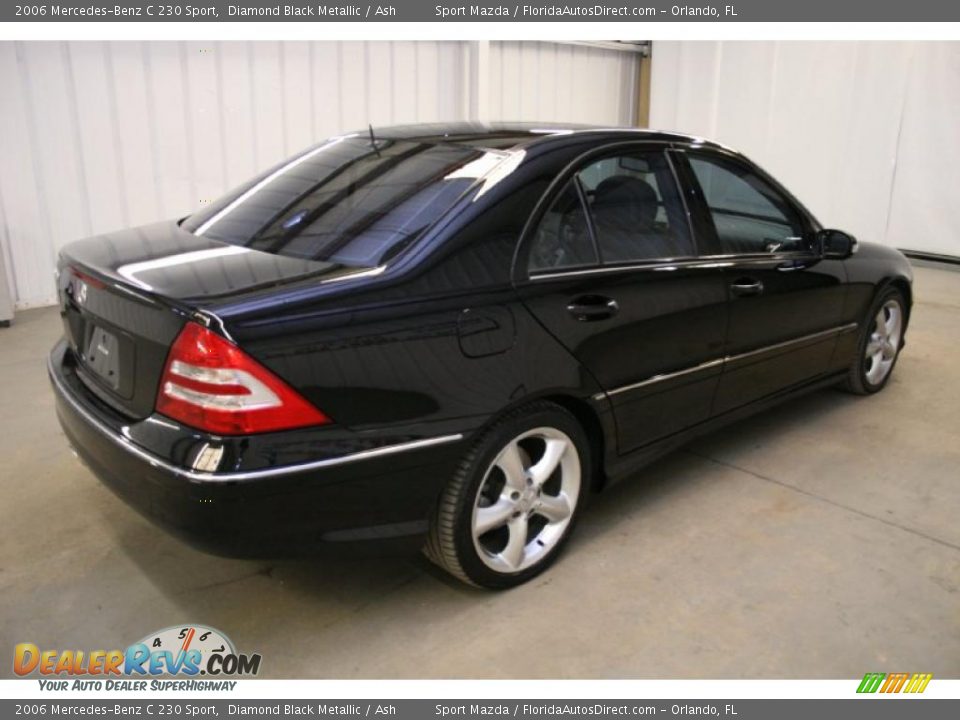 2006 Mercedes-Benz C 230 Sport Diamond Black Metallic / Ash Photo #5