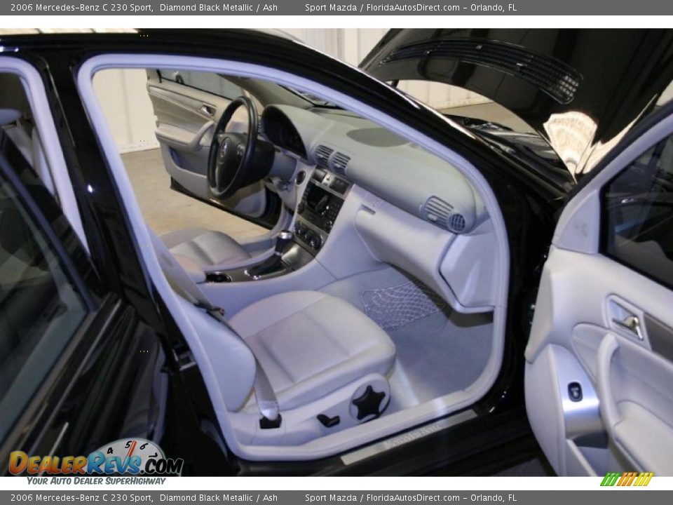 2006 Mercedes-Benz C 230 Sport Diamond Black Metallic / Ash Photo #9