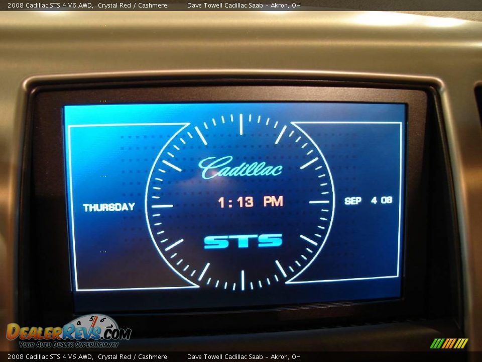 2008 Cadillac STS 4 V6 AWD Crystal Red / Cashmere Photo #23