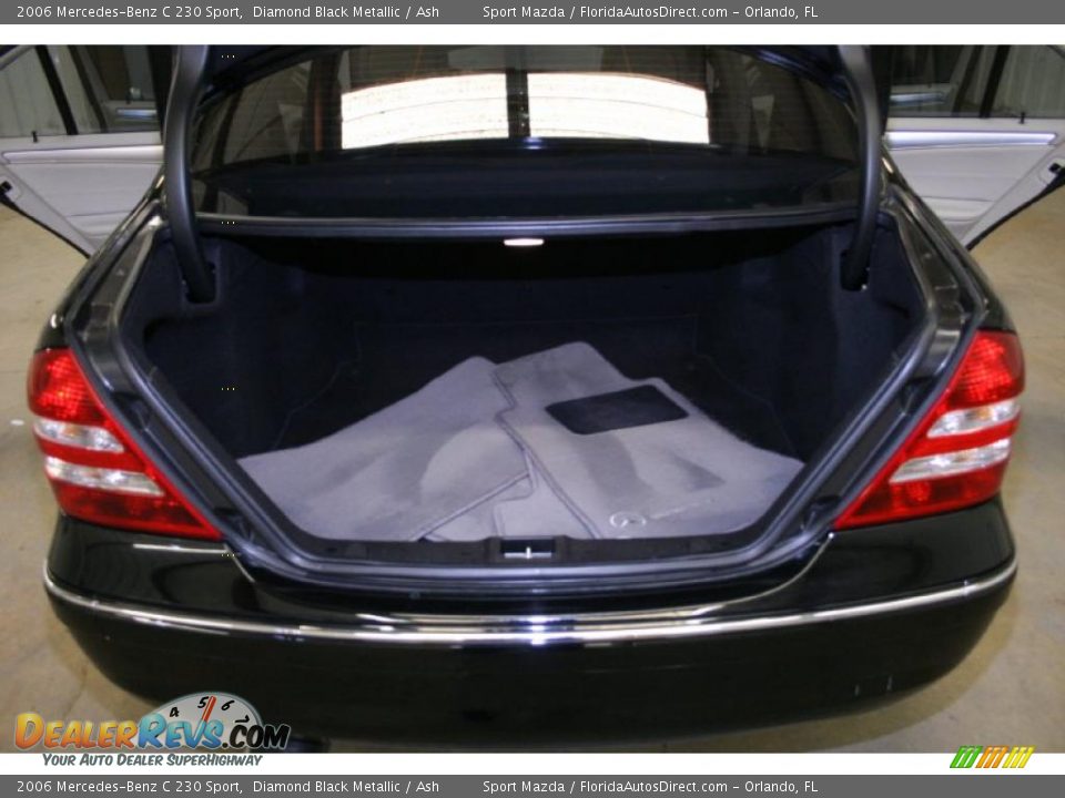 2006 Mercedes-Benz C 230 Sport Diamond Black Metallic / Ash Photo #12