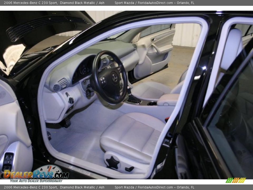 2006 Mercedes-Benz C 230 Sport Diamond Black Metallic / Ash Photo #14