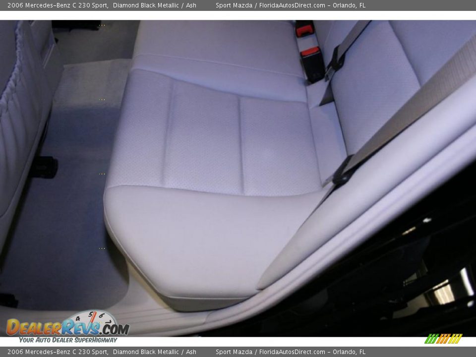 2006 Mercedes-Benz C 230 Sport Diamond Black Metallic / Ash Photo #17