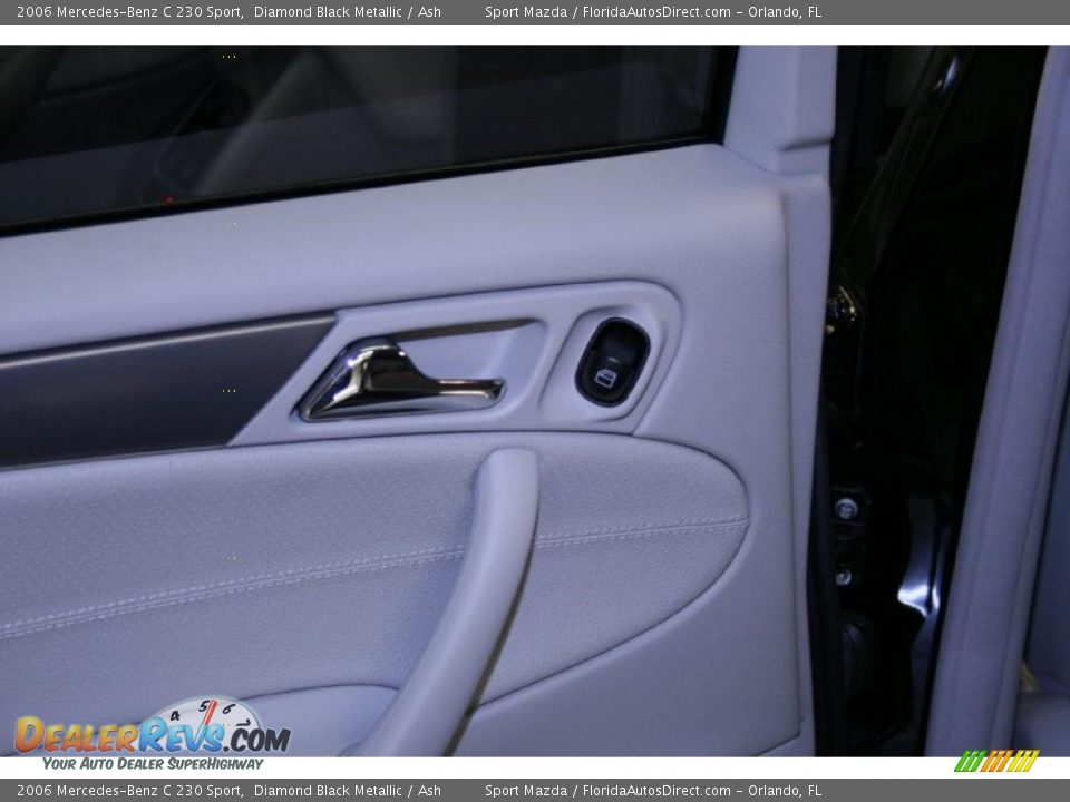 2006 Mercedes-Benz C 230 Sport Diamond Black Metallic / Ash Photo #25