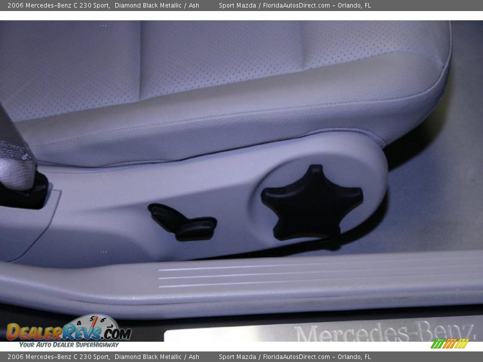 2006 Mercedes-Benz C 230 Sport Diamond Black Metallic / Ash Photo #33