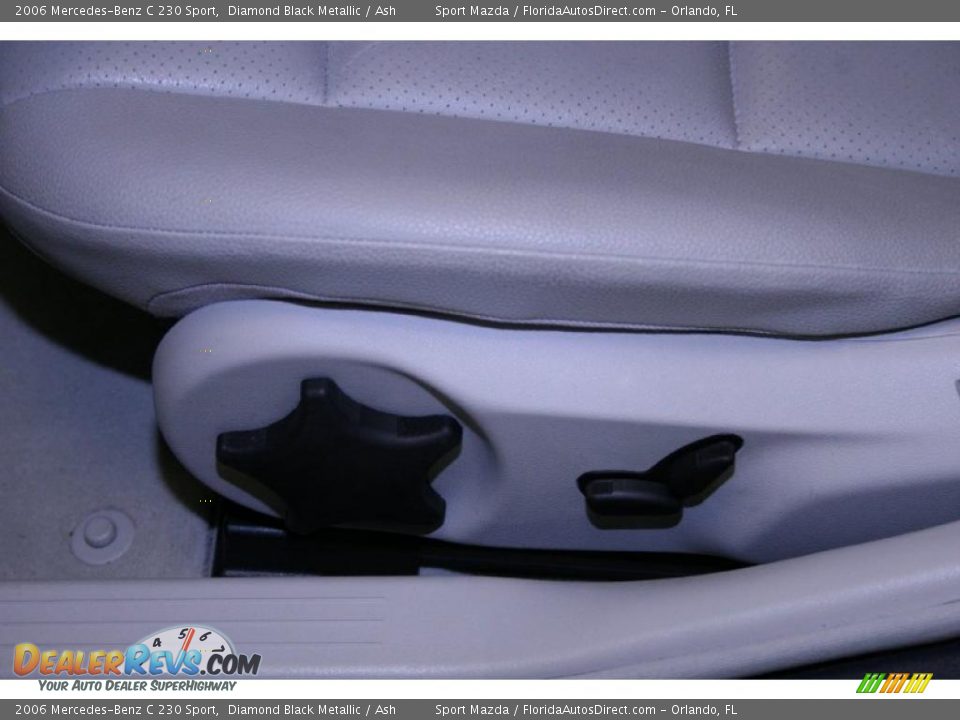 2006 Mercedes-Benz C 230 Sport Diamond Black Metallic / Ash Photo #34
