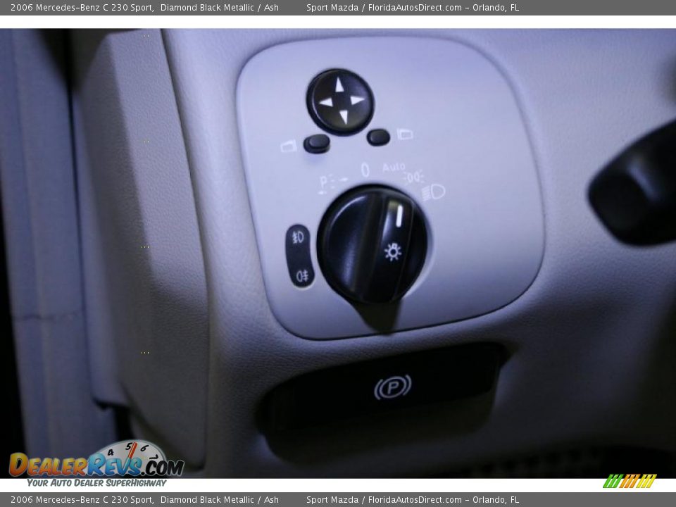 2006 Mercedes-Benz C 230 Sport Diamond Black Metallic / Ash Photo #35
