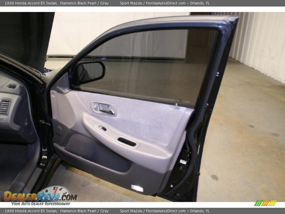 1999 Honda Accord EX Sedan Flamenco Black Pearl / Gray Photo #19