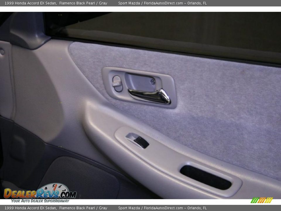 1999 Honda Accord EX Sedan Flamenco Black Pearl / Gray Photo #20