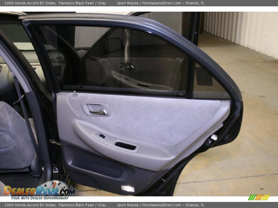 1999 Honda Accord EX Sedan Flamenco Black Pearl / Gray Photo #21