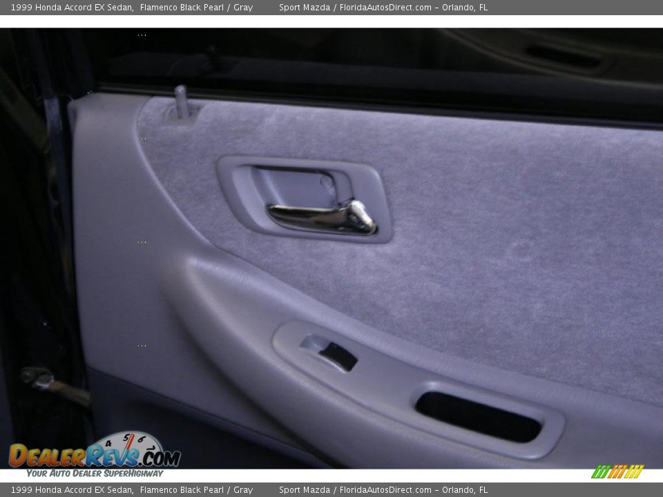1999 Honda Accord EX Sedan Flamenco Black Pearl / Gray Photo #22