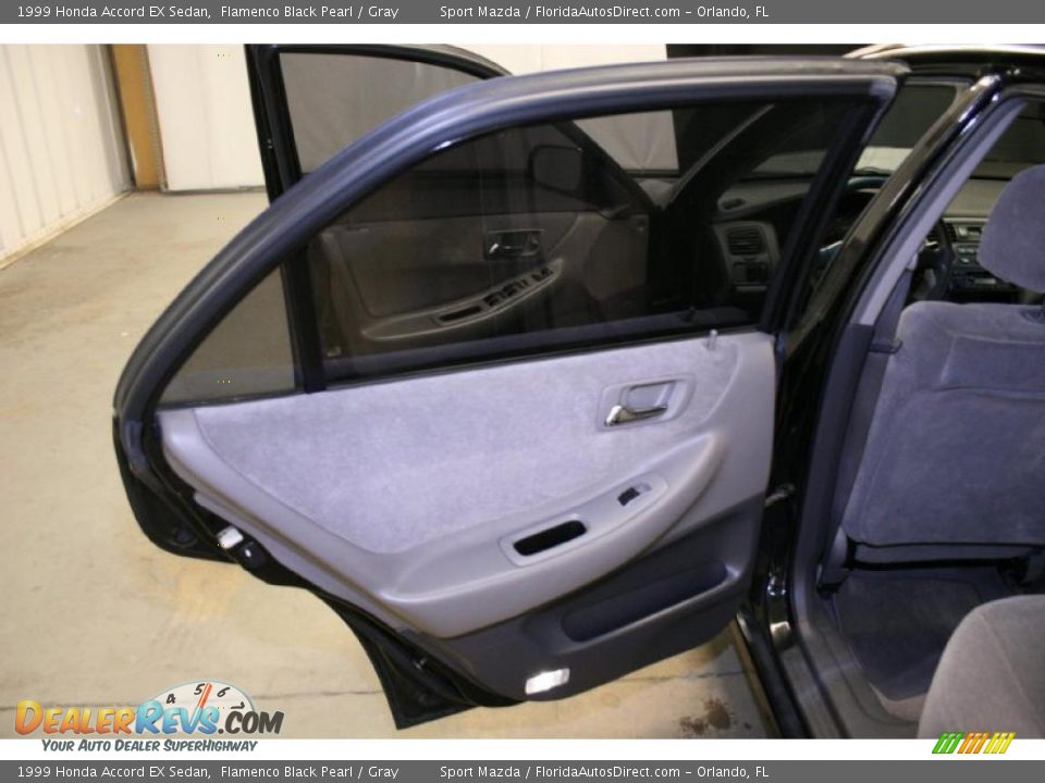 1999 Honda Accord EX Sedan Flamenco Black Pearl / Gray Photo #23