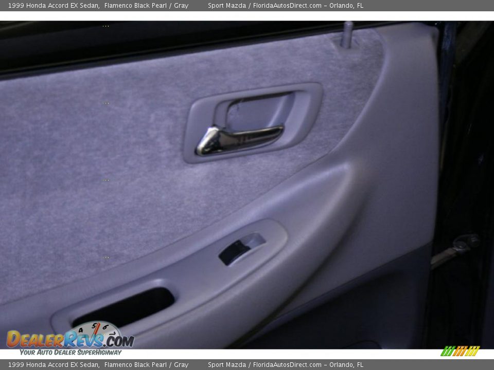 1999 Honda Accord EX Sedan Flamenco Black Pearl / Gray Photo #24
