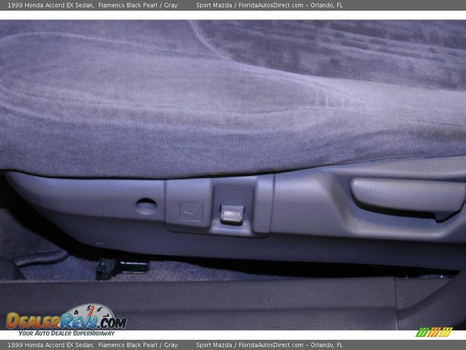 1999 Honda Accord EX Sedan Flamenco Black Pearl / Gray Photo #33