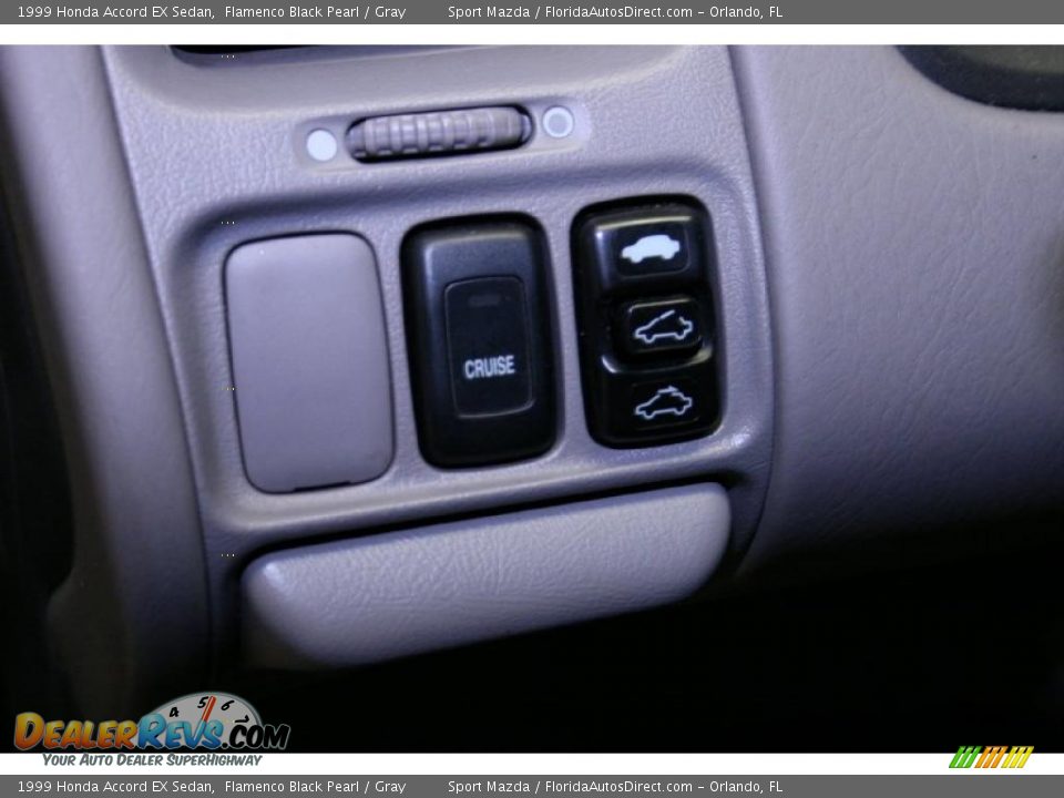 1999 Honda Accord EX Sedan Flamenco Black Pearl / Gray Photo #35