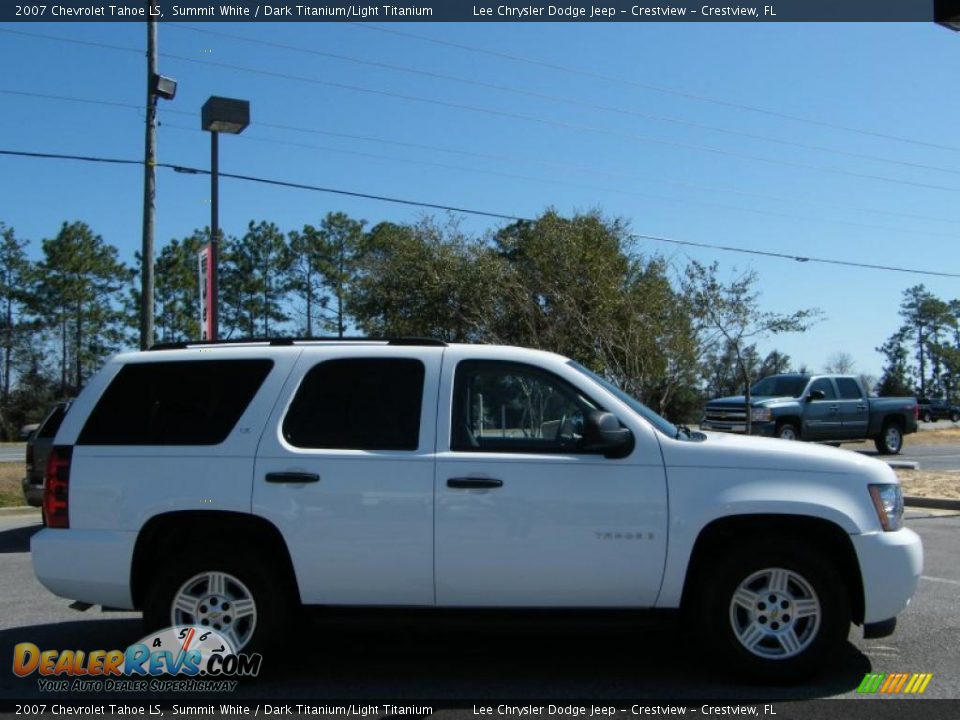 2007 Chevrolet Tahoe LS Summit White / Dark Titanium/Light Titanium Photo #6