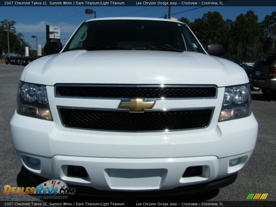 2007 Chevrolet Tahoe LS Summit White / Dark Titanium/Light Titanium Photo #8