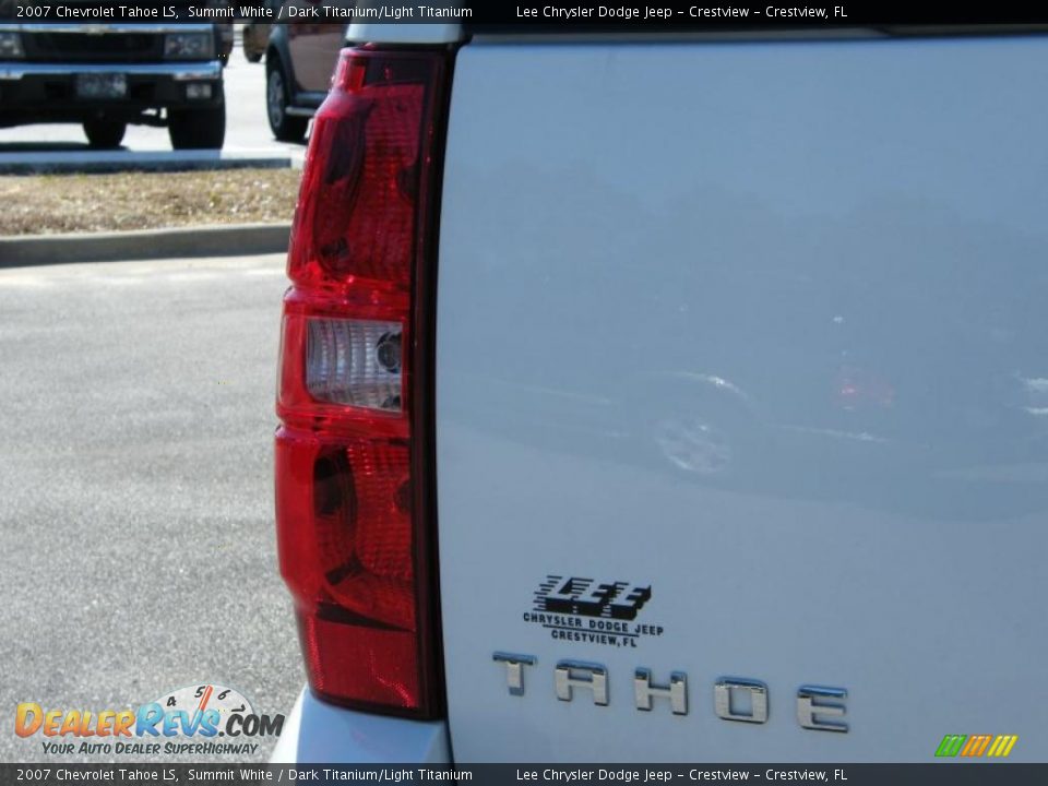 2007 Chevrolet Tahoe LS Summit White / Dark Titanium/Light Titanium Photo #10
