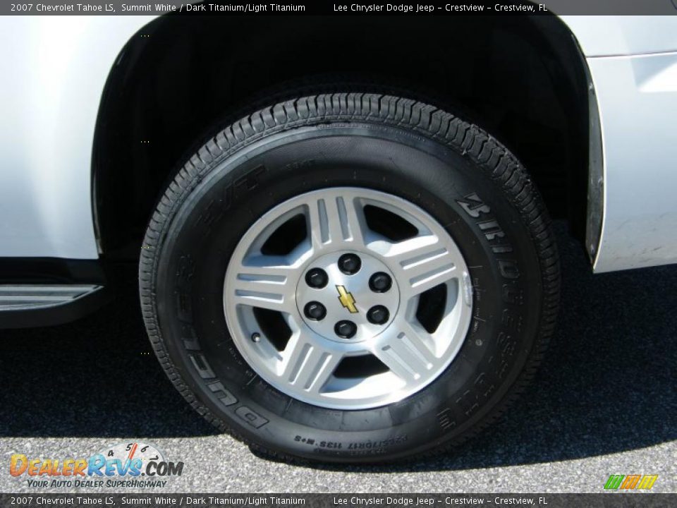 2007 Chevrolet Tahoe LS Summit White / Dark Titanium/Light Titanium Photo #11