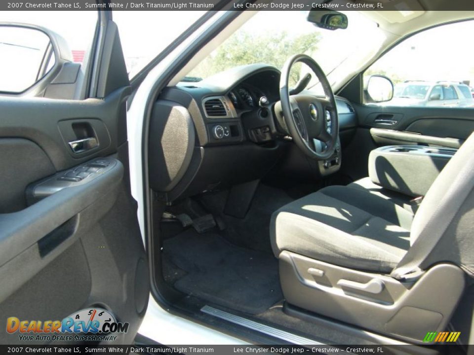 2007 Chevrolet Tahoe LS Summit White / Dark Titanium/Light Titanium Photo #13