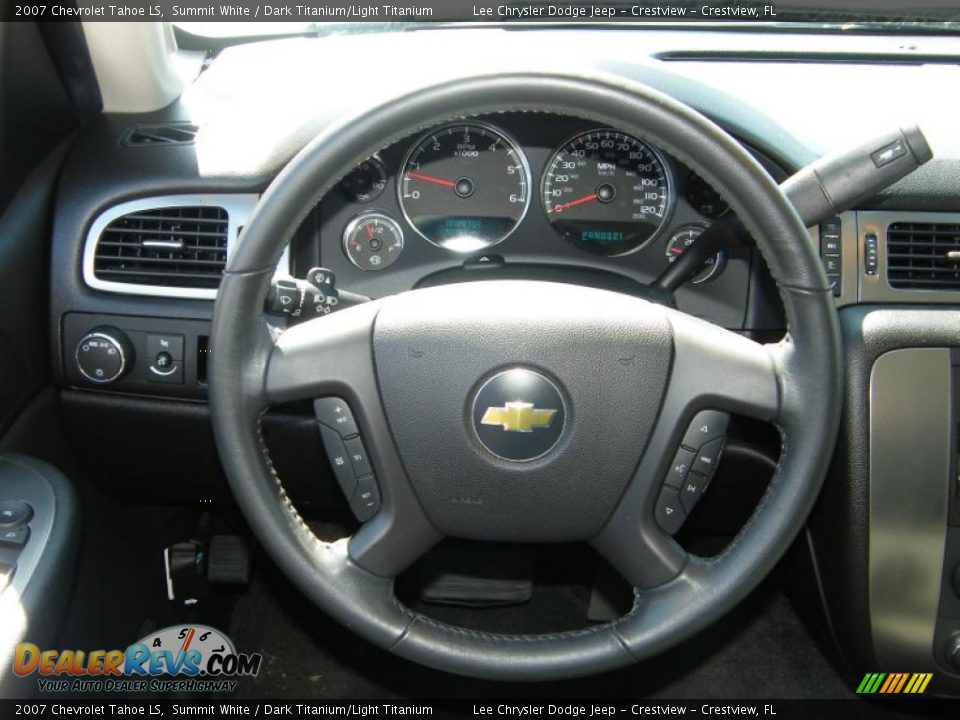 2007 Chevrolet Tahoe LS Summit White / Dark Titanium/Light Titanium Photo #21