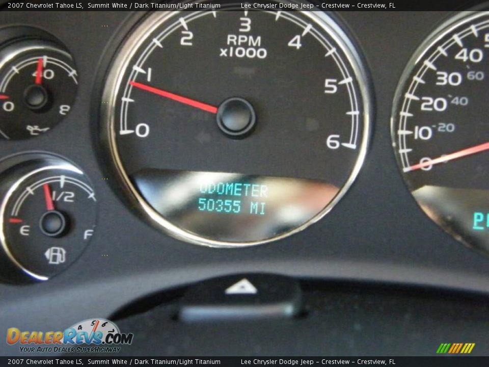 2007 Chevrolet Tahoe LS Summit White / Dark Titanium/Light Titanium Photo #36