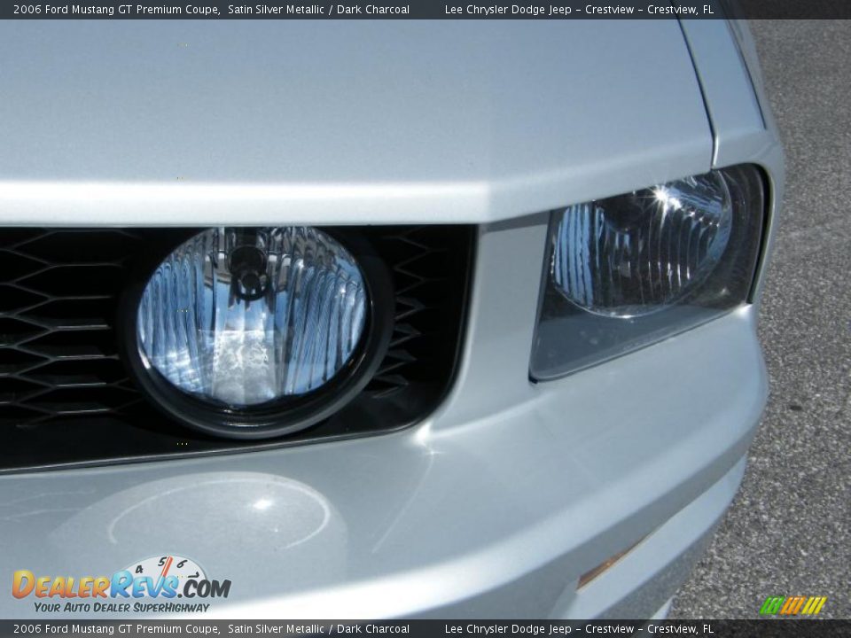 2006 Ford Mustang GT Premium Coupe Satin Silver Metallic / Dark Charcoal Photo #9
