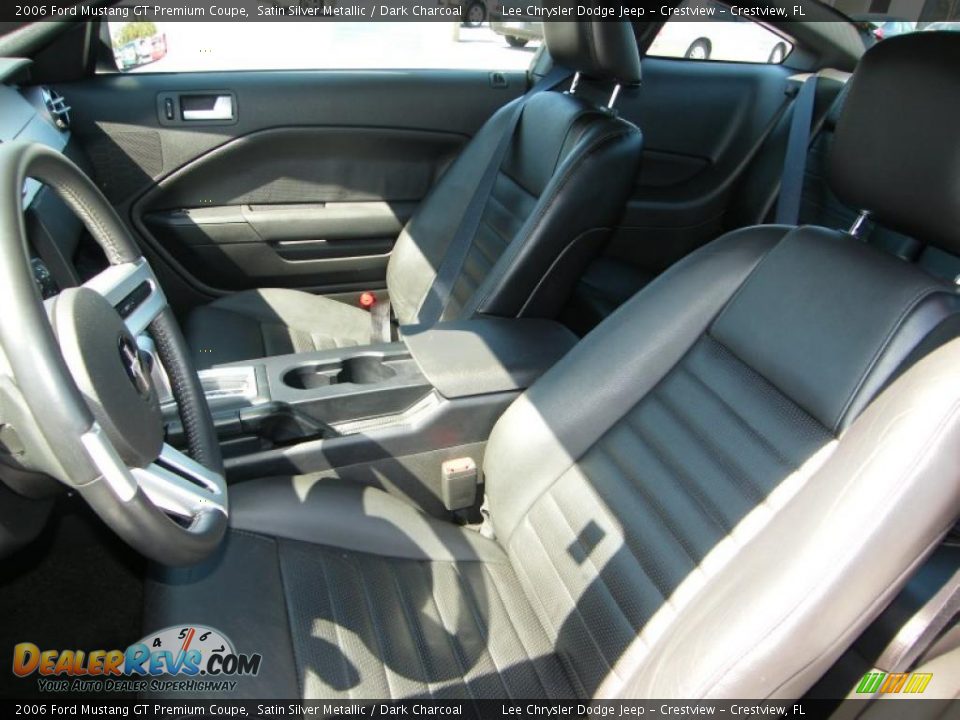 2006 Ford Mustang GT Premium Coupe Satin Silver Metallic / Dark Charcoal Photo #14