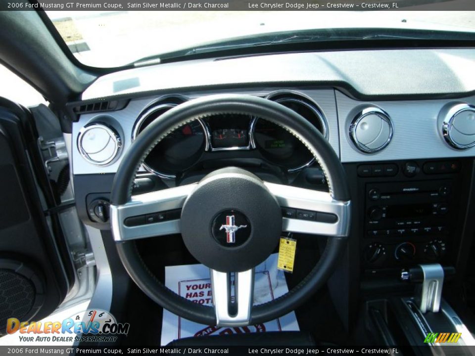 2006 Ford Mustang GT Premium Coupe Satin Silver Metallic / Dark Charcoal Photo #19