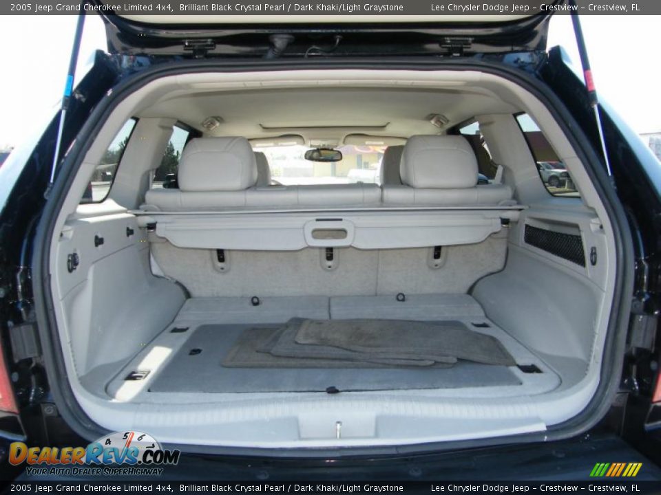 2005 Jeep Grand Cherokee Limited 4x4 Brilliant Black Crystal Pearl / Dark Khaki/Light Graystone Photo #26