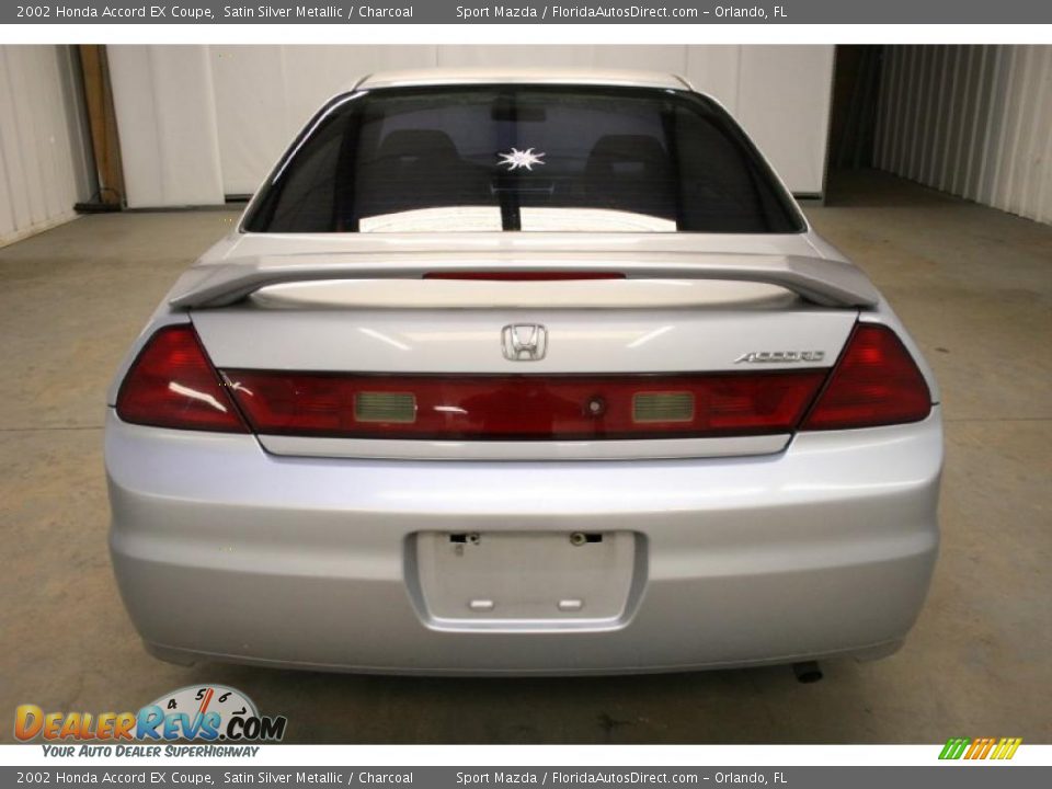 2002 Honda Accord EX Coupe Satin Silver Metallic / Charcoal Photo #6