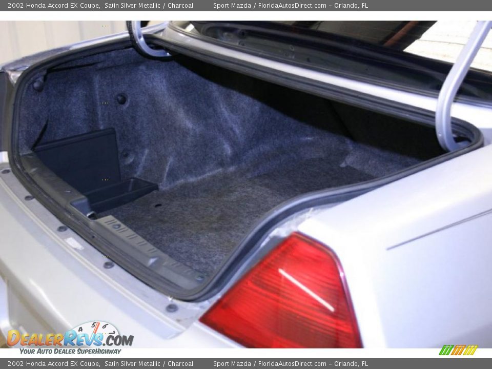 2002 Honda Accord EX Coupe Satin Silver Metallic / Charcoal Photo #10